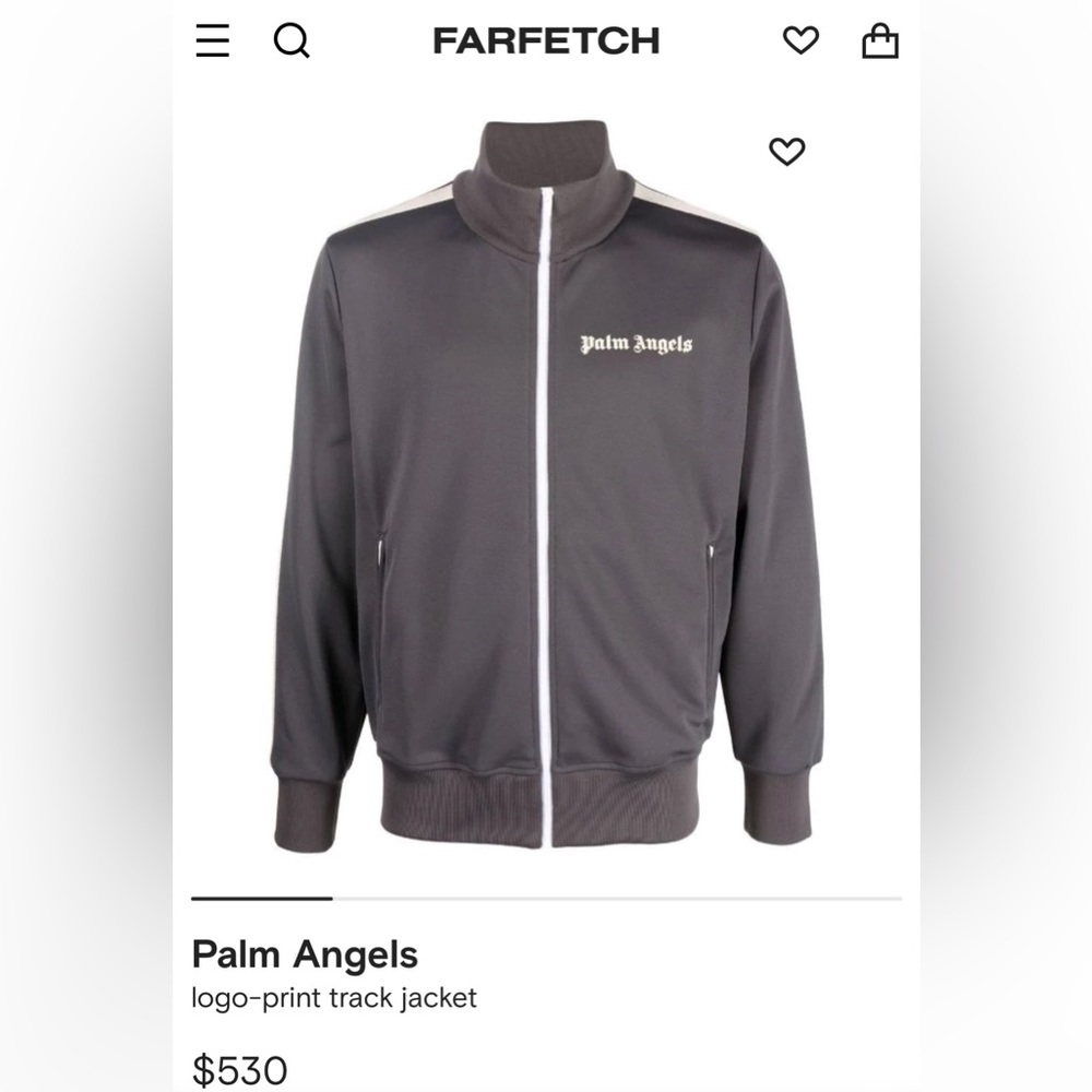 Grey Palm Angels track jacket (BRAND NEW W/O TAGS. NEVER WORN!)